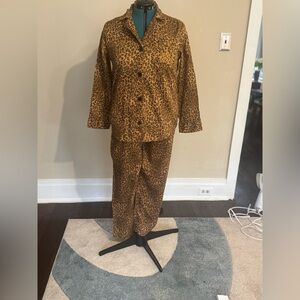 Ralph Lauren Leopard Print Pajama Set